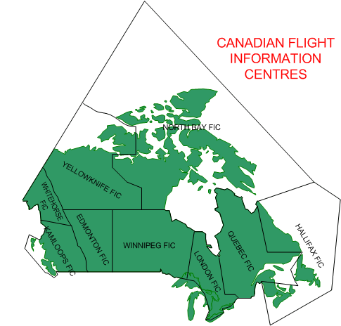 Canadian Flight Information Centers.  Langley Flying School.